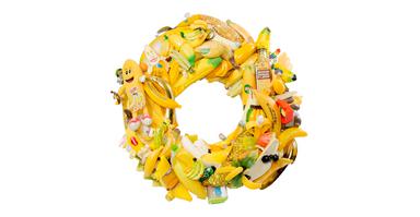 Banana Rama, wreath by magpie