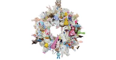 Hippity Hop Hooray, wreath by magpie