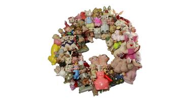 This Little Piggie, wreath by magpie